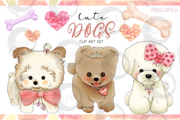 Download Cute Dogs | Designer Clip Art Set - Premium Bundle