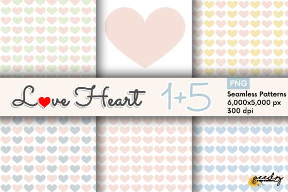 Download Peach Hearts Patterns - Premium Resources