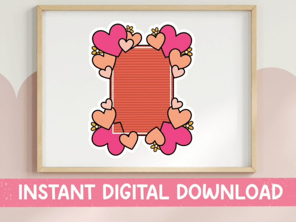 Download Heart Frame Valentine Love Border Design - Premium Resources